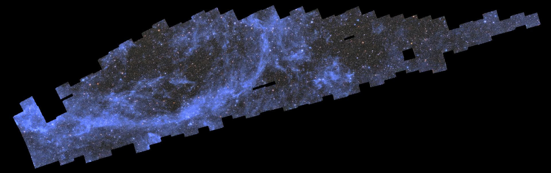 Die Weltraumkarte, die von Euclid erstellt wird.